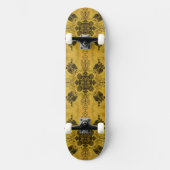 Abstracte Gothic Tribal Line Tekening Herhalingspa Persoonlijk Skateboard (Voorkant)