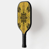 Abstracte Gothic Tribal Line Tekening Herhalingspa Pickleball Paddle (Links)