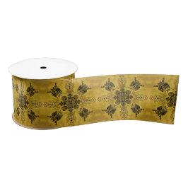 Abstracte Gothic Tribal Line Tekening Herhalingspa Satijnen Lint