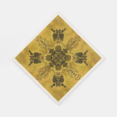 Abstracte Gothic Tribal Line Tekening Herhalingspa Servet (Hoek)