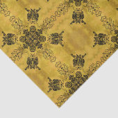 Abstracte Gothic Tribal Line Tekening Herhalingspa Tissuepapier (Detail)