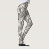 Abstracte Gouache Bloemcompositie Leggings (Rechts)