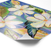 Abstracte Gouache Botanische Print Foto Afdruk (Hoek)