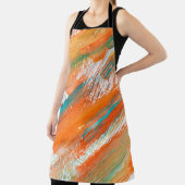 Abstracte gouache schildert verschillende heldere  schort (Insitu)