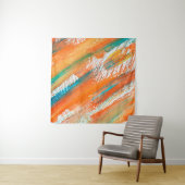 Abstracte gouache schildert verschillende heldere  wandkleed (In situ)