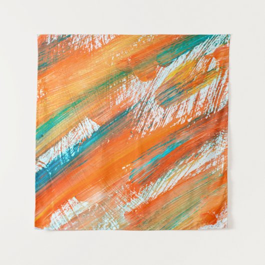 Abstracte gouache schildert verschillende heldere  wandkleed (Voorkant)