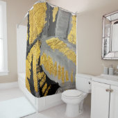 Abstracte goudachtergrond luxe  grung douchegordijn (In situ)