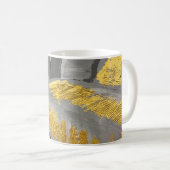 Abstracte goudachtergrond luxe  grung koffiemok (Voorkant rechts)