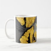 Abstracte goudachtergrond luxe  grung koffiemok (Links)