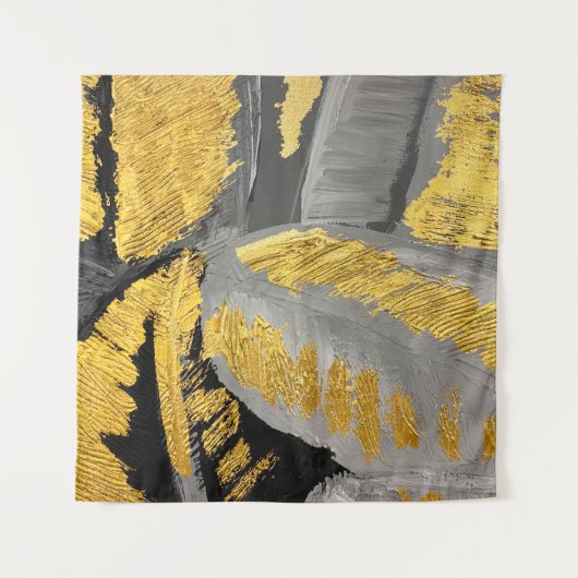 Abstracte goudachtergrond luxe grung wandkleed (Voorkant)