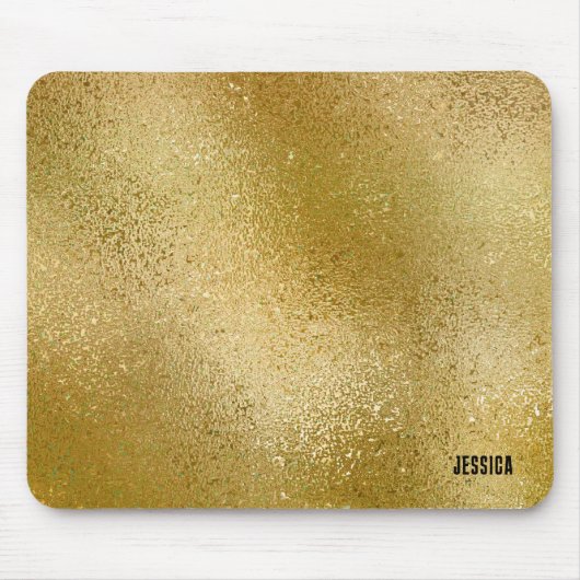 Abstracte gouden achtergrond muismat (Voorkant)