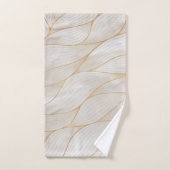 Abstracte gouden bladeren kunstwerk | Handdoek set (Handdoek)