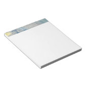 Abstracte gouden blauwe inkt, goudalcohol notitieblok (Schuin)