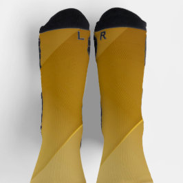 Abstracte Gouden Diagonale Lagen Luxe Kunst Sokken