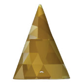 Abstracte gouden driehoek textuur feesthoedjes (Rechts)