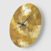 Abstracte gouden driehoek textuur grote klok (Hoek)