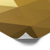 Abstracte gouden driehoek textuur poster (Hoek)