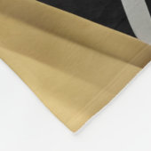 abstracte gouden en zwarte driehoeken fleece deken (Hoek)