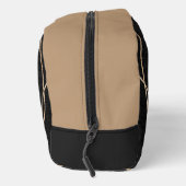 Abstracte gouden en zwarte lijnen toilettasje (Rechts)