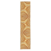 Abstracte gouden fractal korte tafelloper (Voorkant)