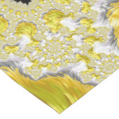 Abstracte gouden fractal korte tafelloper (Hoek)