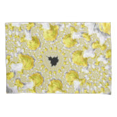 Abstracte Gouden Fractal Kussensloop (Voorkant)