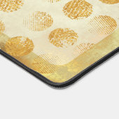 Abstracte  Gouden Geometrische Patroonnaam Bureaumat (Hoek)