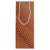 Abstracte Gouden Golfachtige Kunst Cadeautas (Achterkant)