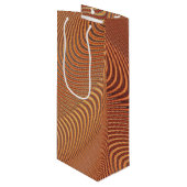 Abstracte Gouden Golfachtige Kunst Cadeautas (Voorkant Gekanteld)