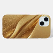 Abstracte gouden golven met glinsterende glitter Case-Mate iPhone case (Achterkant (horizontaal))