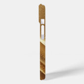 Abstracte gouden golven met glinsterende glitter Case-Mate iPhone case (Achterkant / Links)