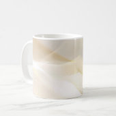 Abstracte gouden golven op wit koffiemok (Voorkant links)