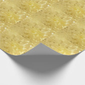 Abstracte gouden grunge textuur achtergrond cadeaupapier (Hoek)