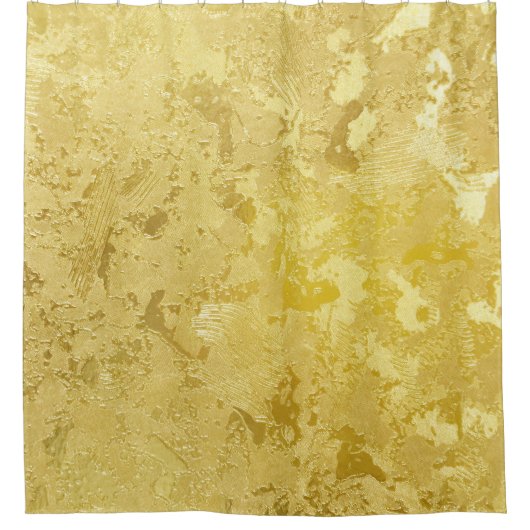 Abstracte gouden grunge textuur achtergrond douchegordijn (Voorkant)