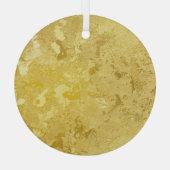 Abstracte gouden grunge textuur achtergrond glas ornament (Achterkant)
