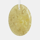 Abstracte gouden grunge textuur achtergrond glas ornament (Voorkant links)