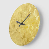 Abstracte gouden grunge textuur achtergrond grote klok (Hoek)