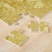 Abstracte gouden grunge textuur achtergrond legpuzzel (Zijkant)