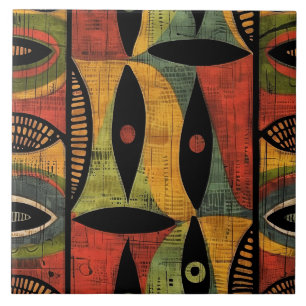 Abstracte gouden keramische Tegel Tegeltje