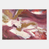 Abstracte gouden kerstwinter inpakpapier vel (Voorkant 2)