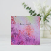 ABSTRACTE GOUDEN KRULLEN goud metaal,rood paars Kaart (Staand voorkant)