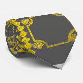 abstracte gouden kunst geometrie stropdas (Opgerold)