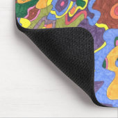 abstracte gouden kunst muismat (Hoek)