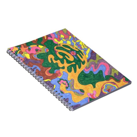 abstracte gouden kunst notitieboek (Rechterzijde)