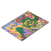 abstracte gouden kunst notitieboek (Linkerzijde)