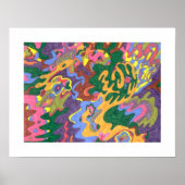 abstracte gouden kunst poster (Voorkant)