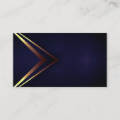 Abstracte Gouden Metallic Blauwe Textuur Achtergro Visitekaartje (Achterkant)