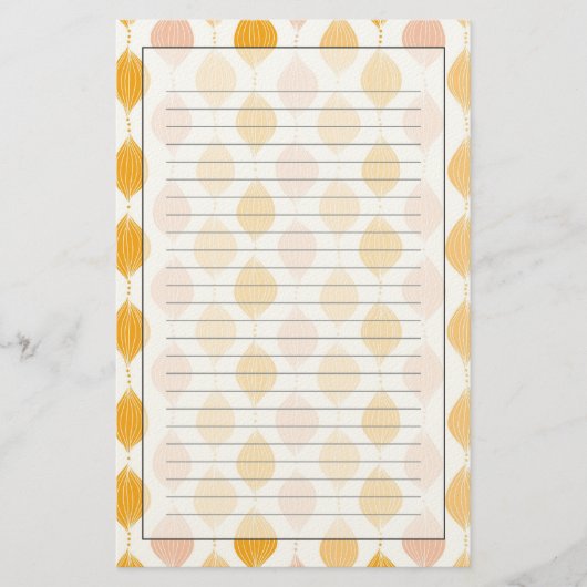 Abstracte gouden ogeenpatroonachtergrond briefpapier (Voorkant)