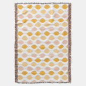 Abstracte gouden ogeenpatroonachtergrond deken (Voorkant Verticaal)