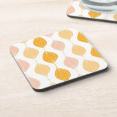 Abstracte gouden ogeenpatroonachtergrond drankjes onderzetter (Linkerzijde)